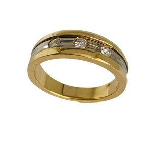 Diamond Wedding band 14k gold